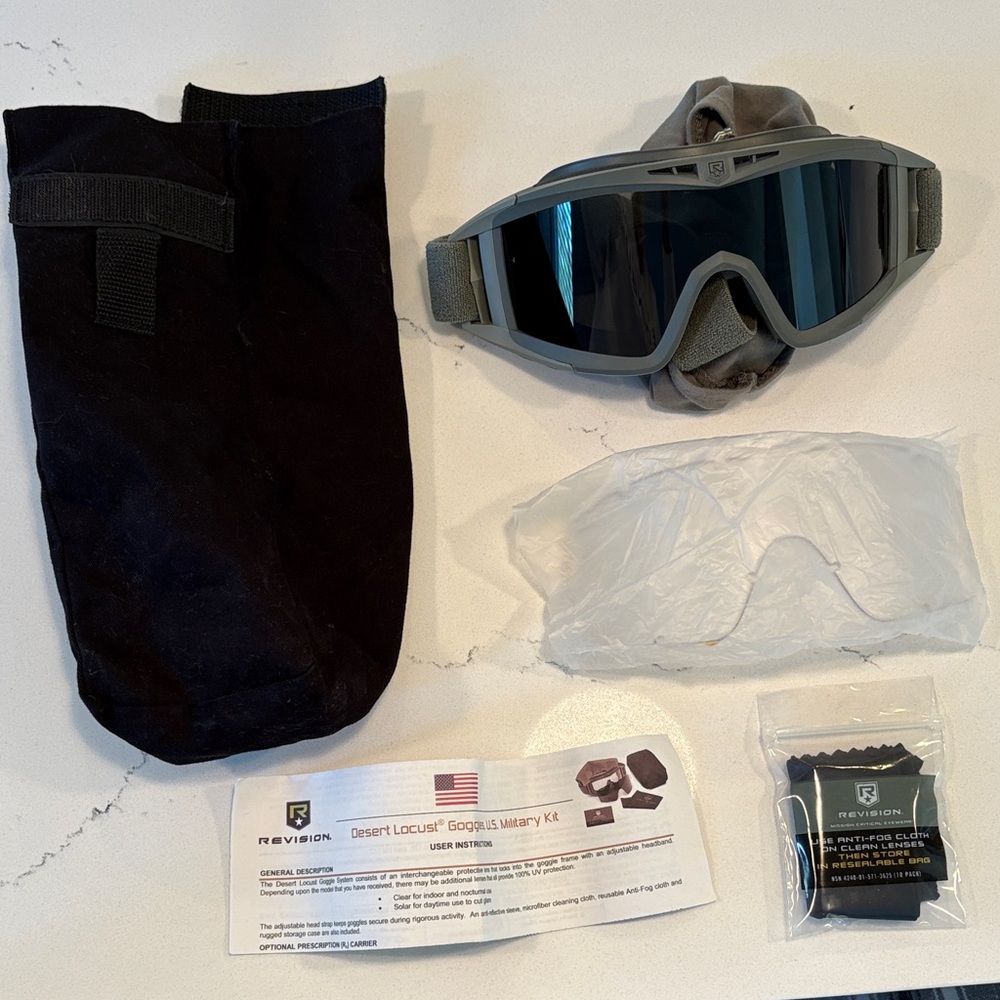 Gray Military Goggles